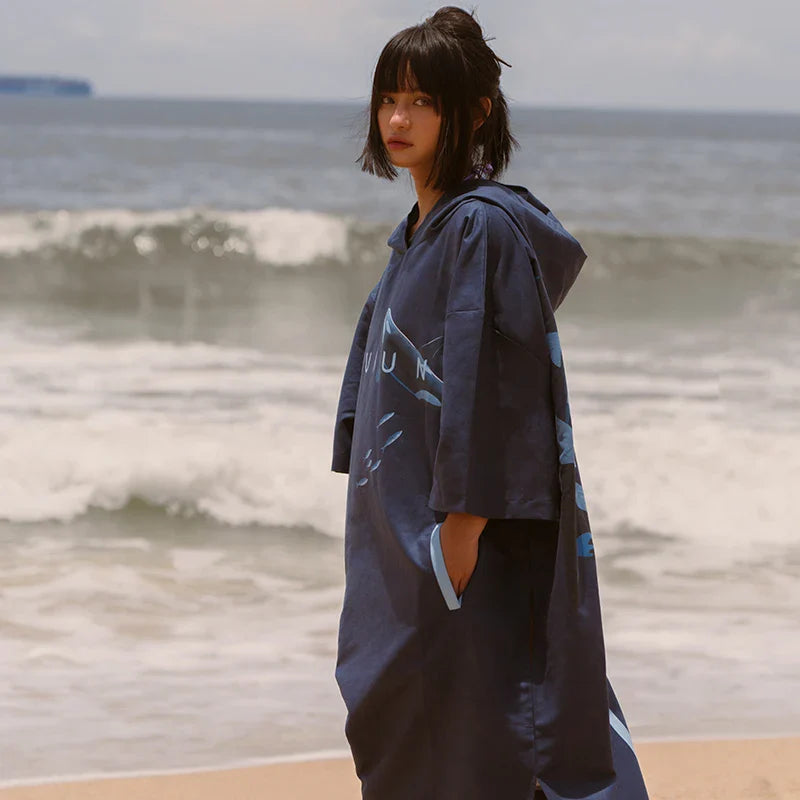 Confort du Poncho Surf Marin