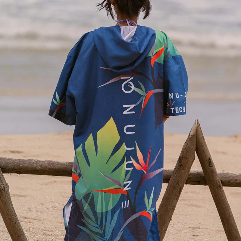 style poncho pour surfeur