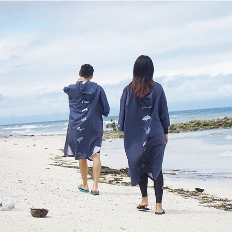 Poncho surf unisexe
