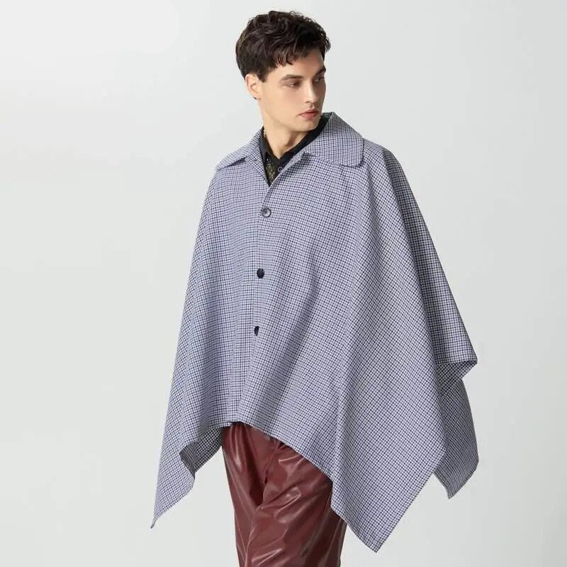 Mode urbaine poncho homme