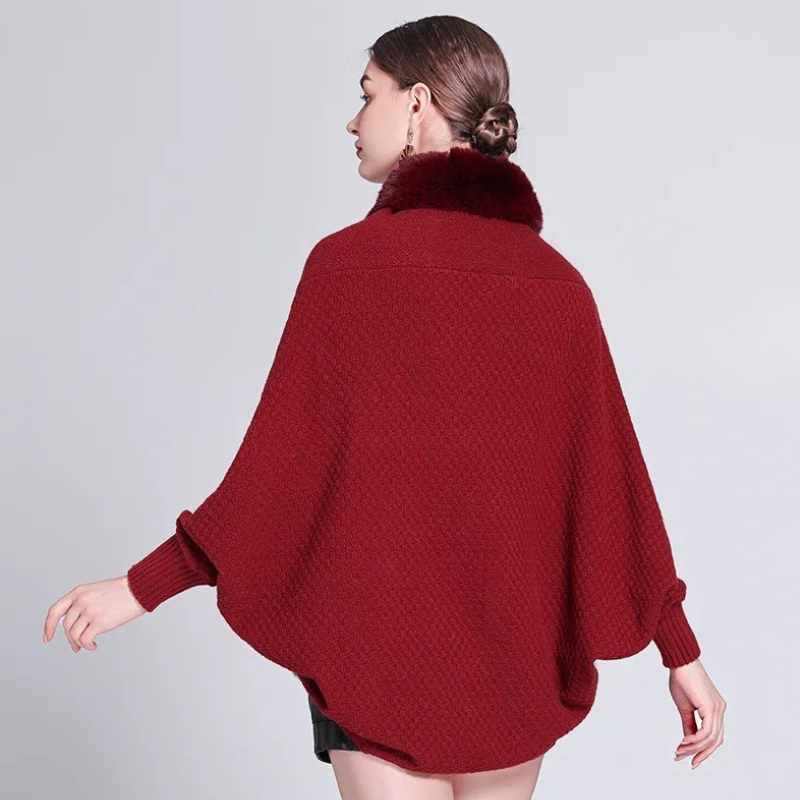 Poncho en polyester doux