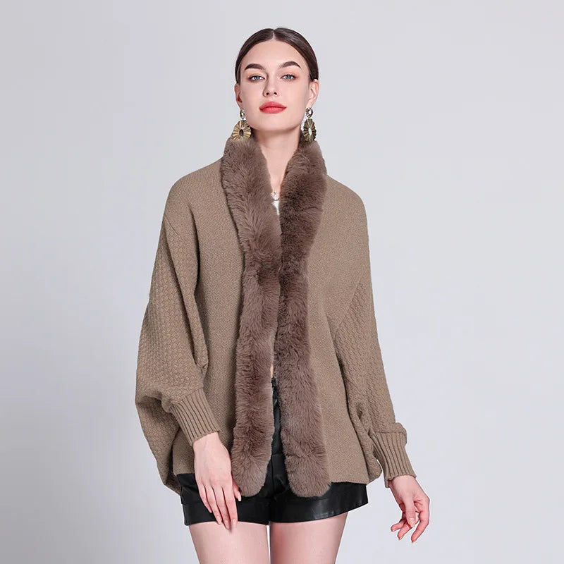 Poncho féminin élégant