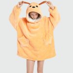 Sweat Plaid Enfant Chien Jaune Poncho Life