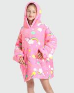 Sweat Plaid Enfant Licorne Poncho Life