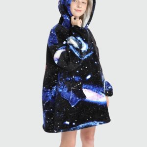 Sweat Plaid Enfant Univers galactique