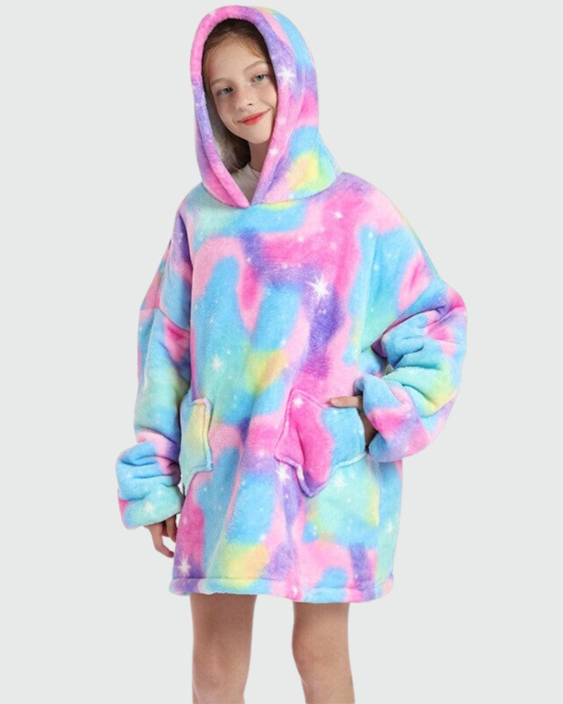 sweat plaid fille coloré