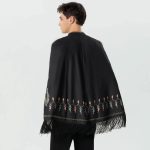 cape homme franges