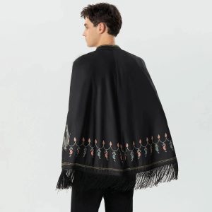 cape homme franges