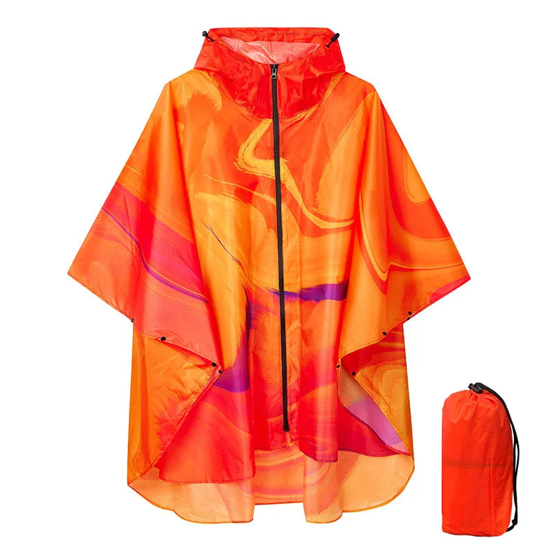 Cape Pluie Femme Orange élégante