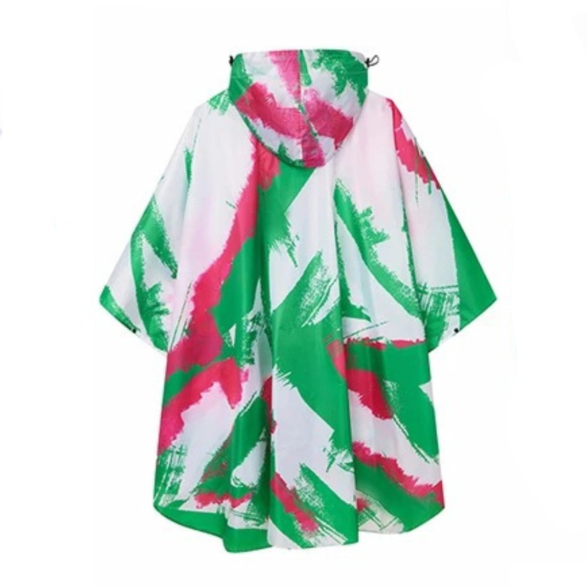 cape imperméable rose et verte