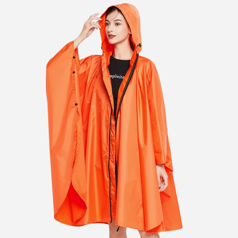 Poncho orange fashion