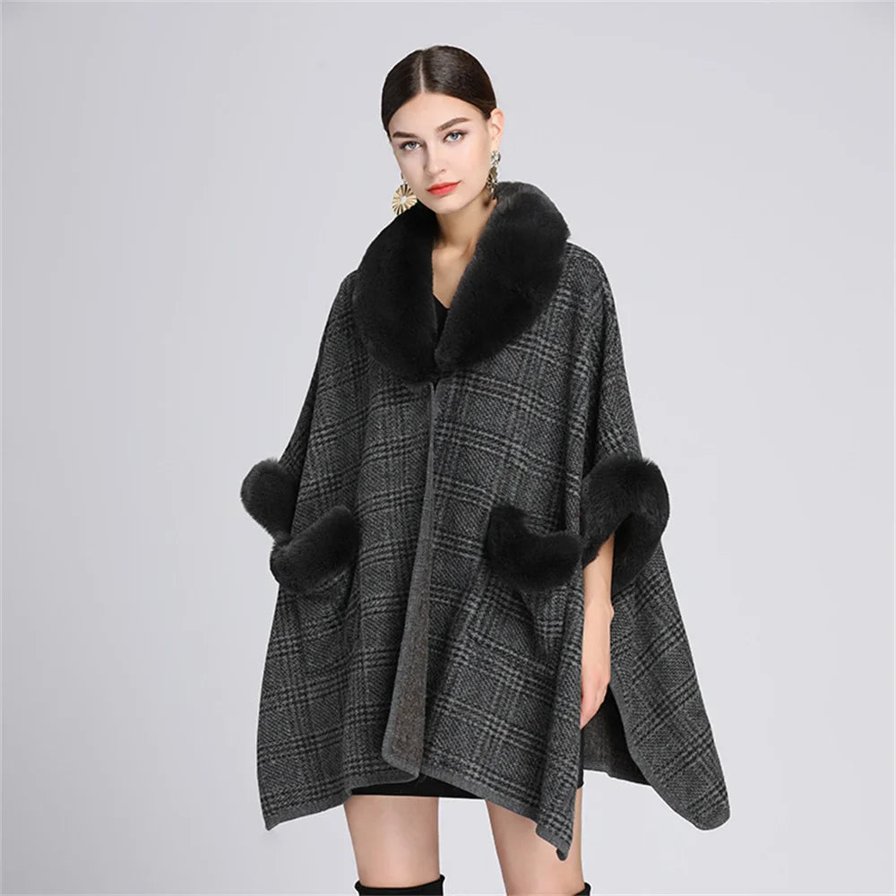 poncho élégant femme