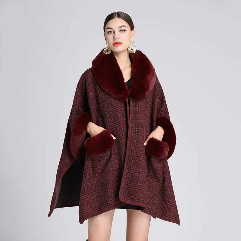 chic cape poncho femme