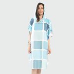 Poncho Bain Femme Bleu clair élégant