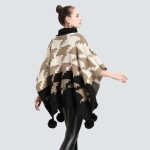 poncho col roulé élégant