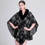 Poncho Écossais Femme