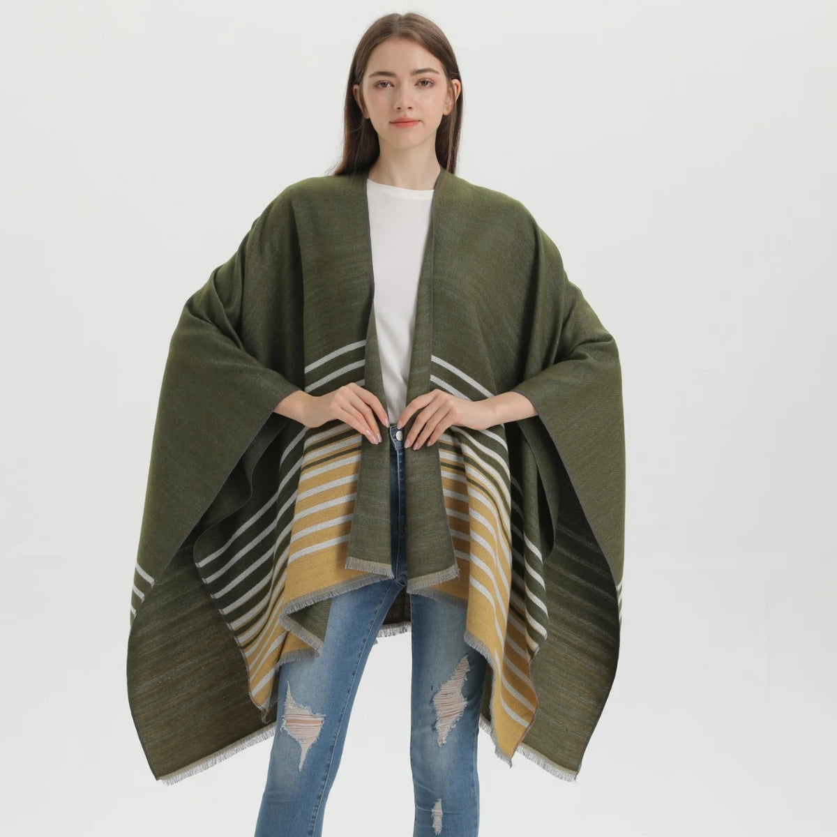 poncho tendance moderne