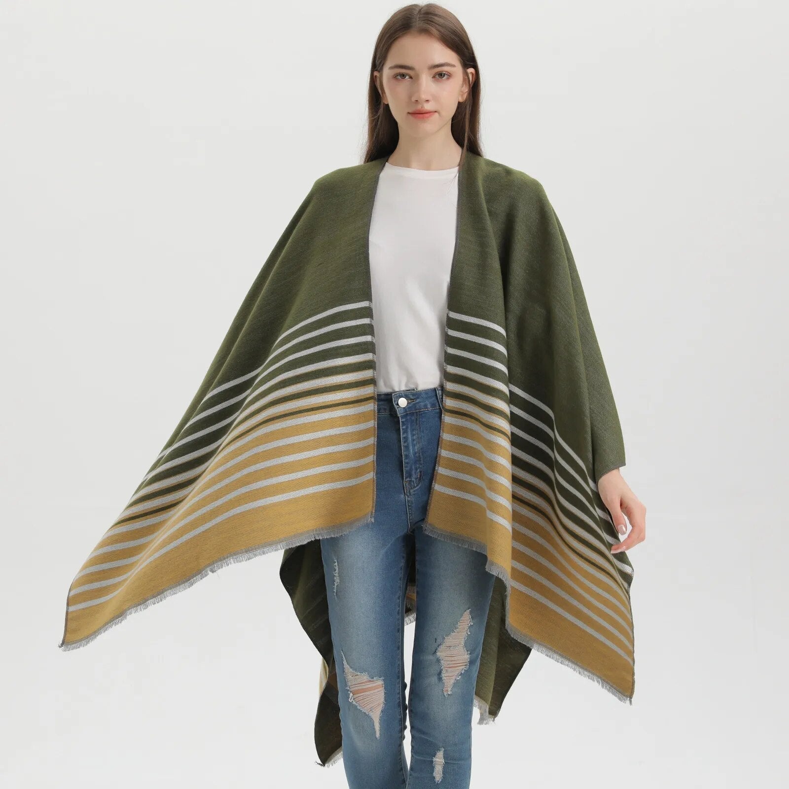 poncho de mode femme