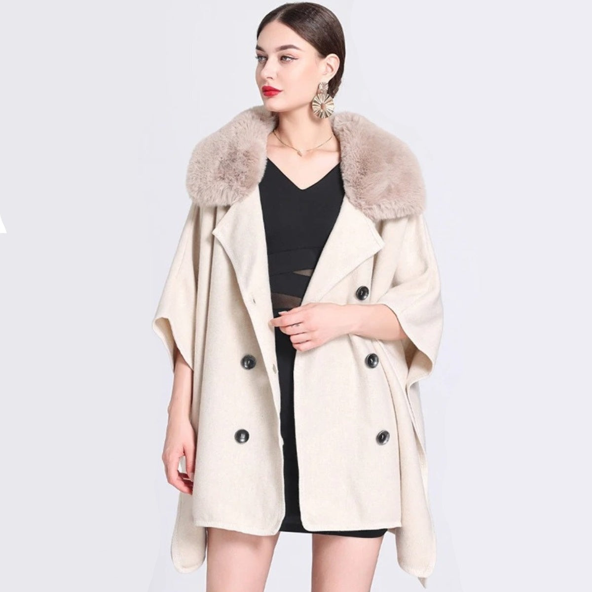 Poncho élégant pour l'hiver