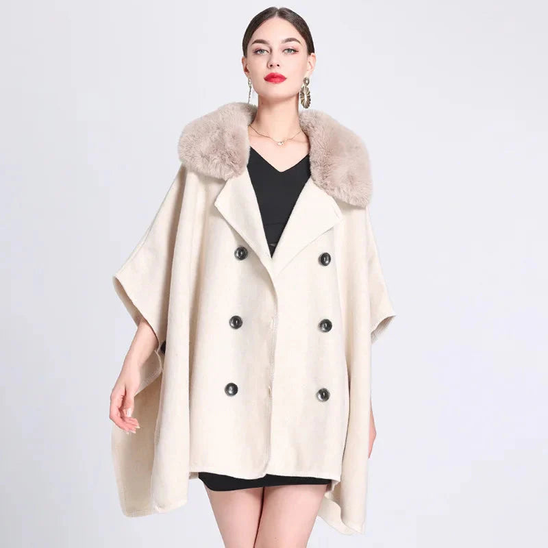 Poncho Femme avec col ouvert