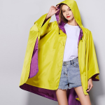 Poncho pluie bicolore