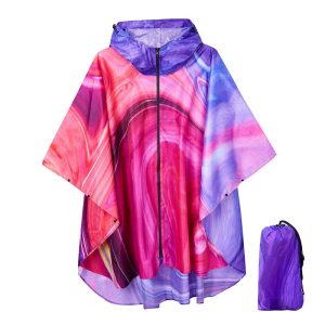 poncho violet pluie mode