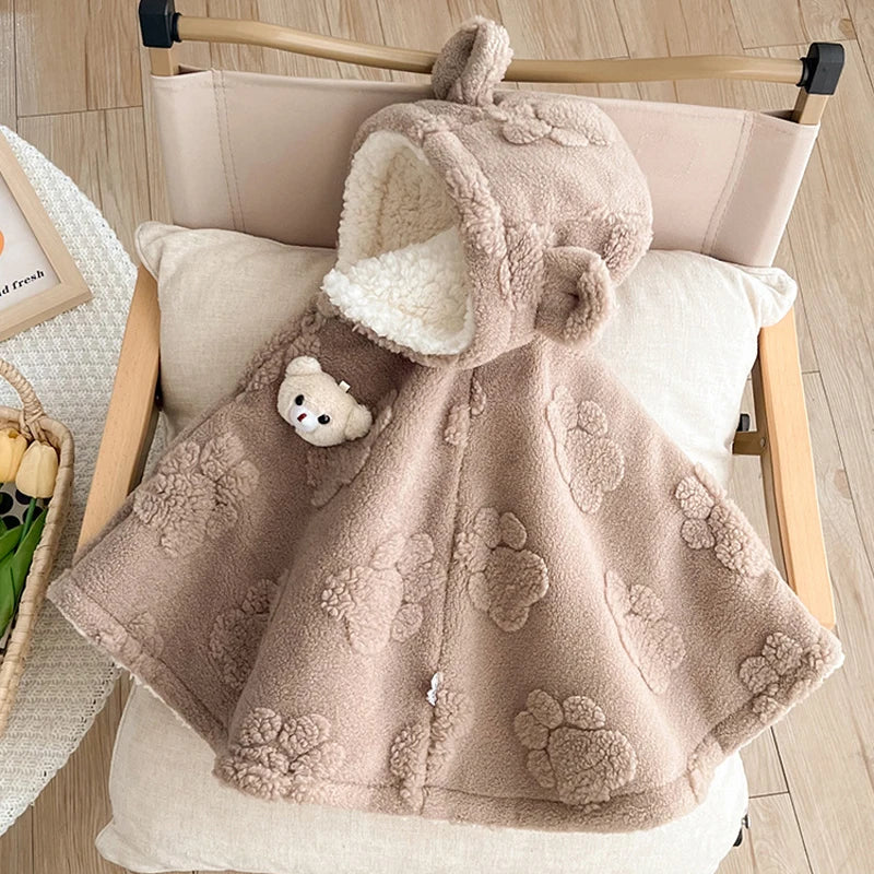 poncho bébé ours