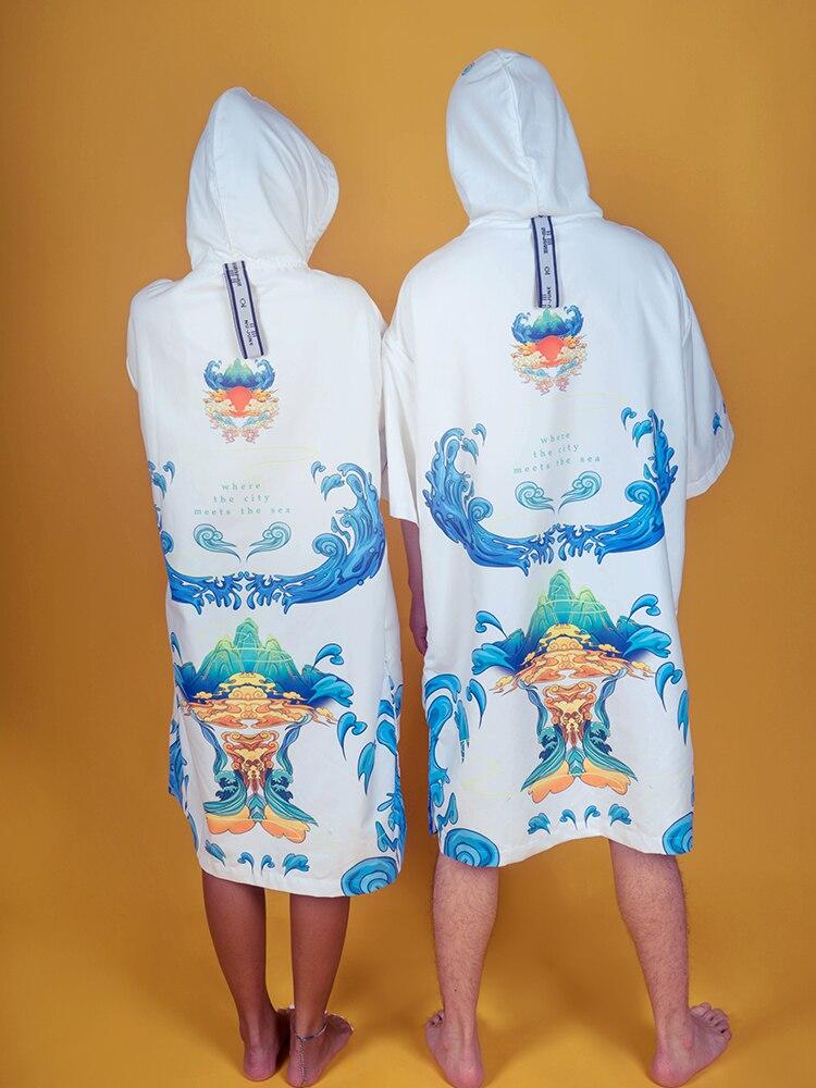 poncho unisexe surf