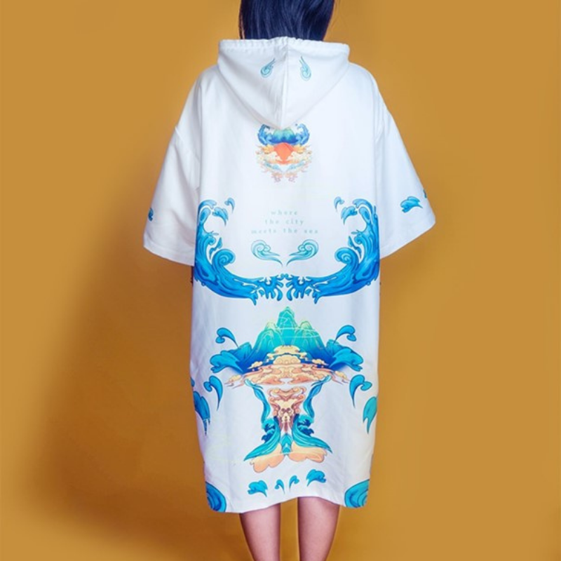 poncho confortable surf