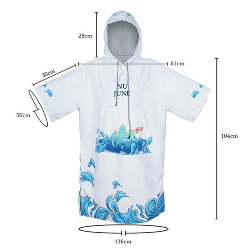 poncho plage design moderne