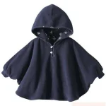 Poncho Bébé Réversible à Capuche pour Automne et Hiver