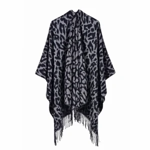 Poncho Femme Cachemire Imitation Bohème Chaud et Élégant