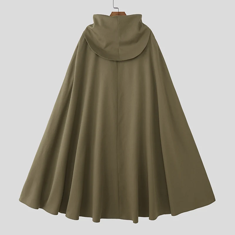 Poncho Homme Style Viking à Capuche – Image 4