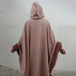 Poncho Homme à Capuche en tissu polyester