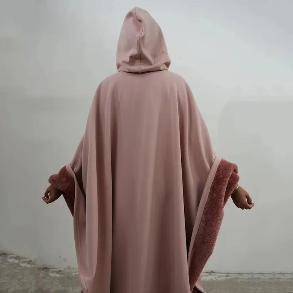 Poncho Homme à Capuche en tissu polyester