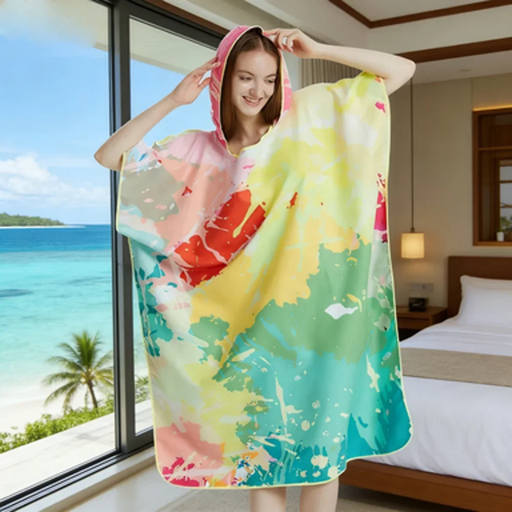 Poncho surf et bain adulte innovant