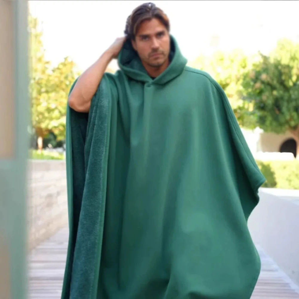 Poncho Homme Polaire à Capuche Poncho Life