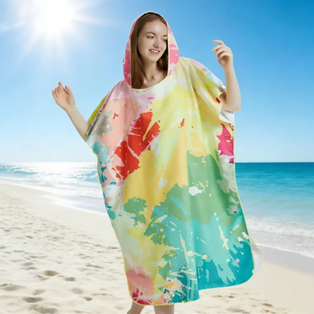 Accessoire plage Poncho Life microfibre